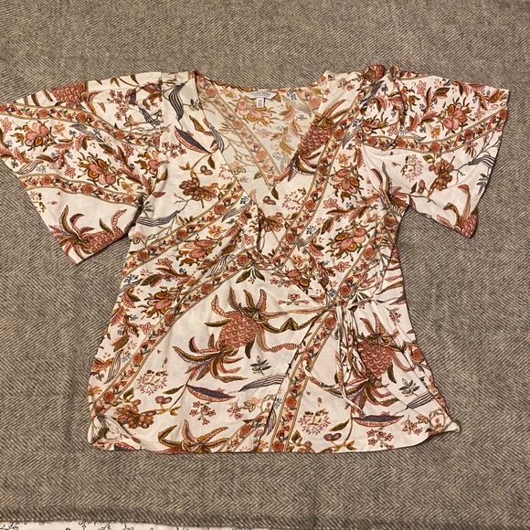 LUCKY BRAND Patterned Cross Body Shirt (size S) - Picture 4 of 7